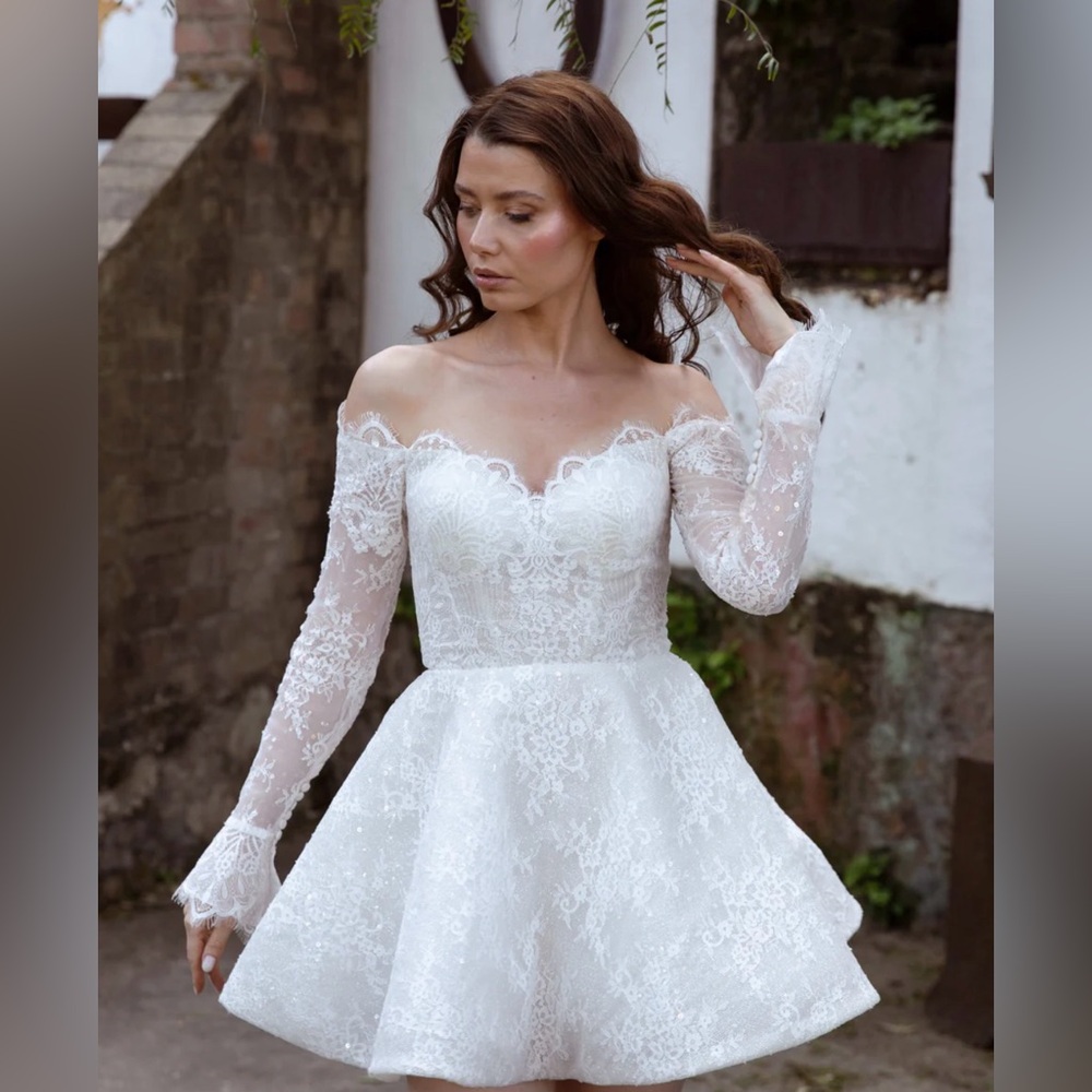 Fraulein Label Princess European Lace Off-Shoulder Mini Dresss